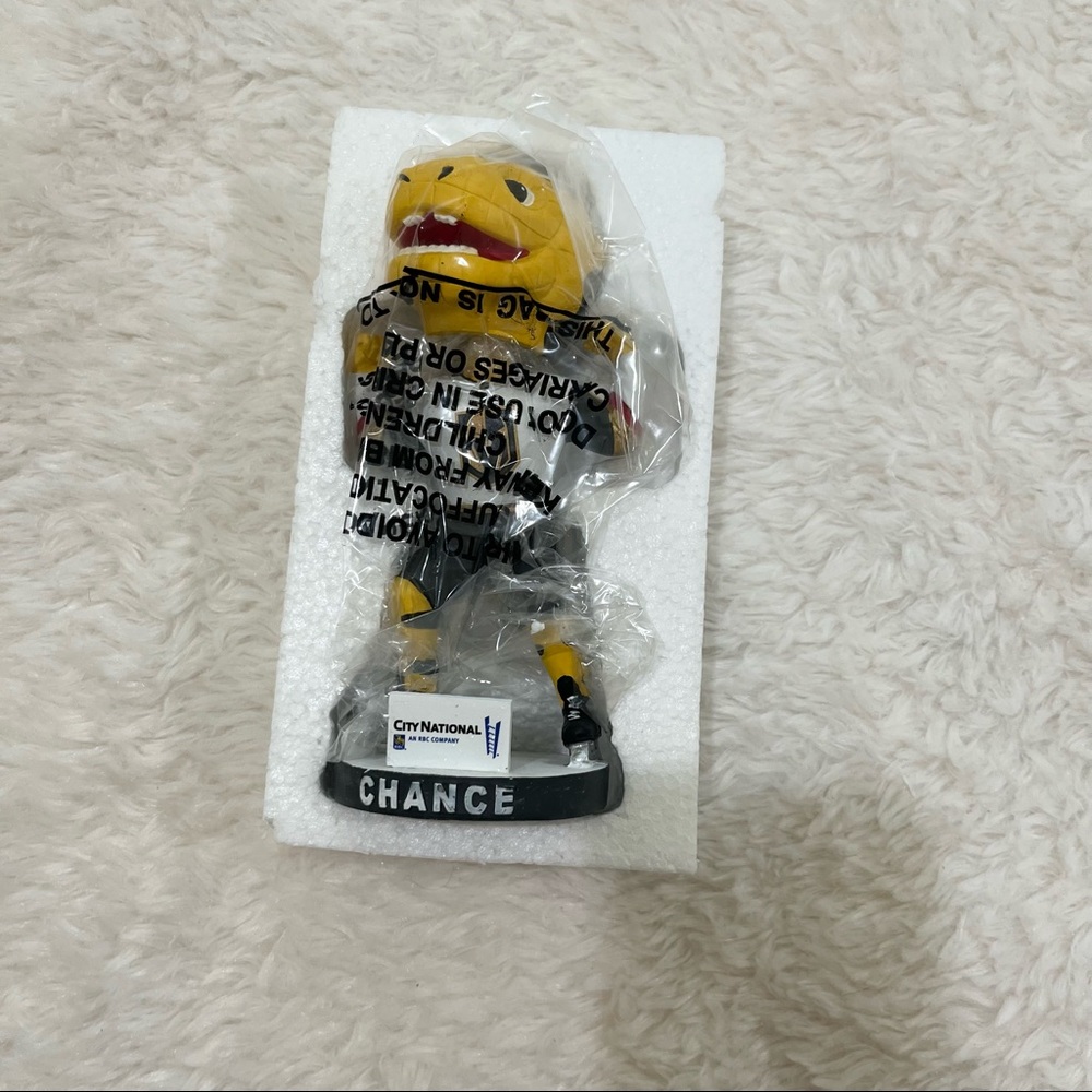 LAS VEGAS GOLDEN KNIGHTS CHANCE BOBBLEHEAD SGA MASCOT 2018 INAUGURAL SEASON - Picture 5 of 8